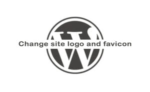 change site logo and favicon in wordpress