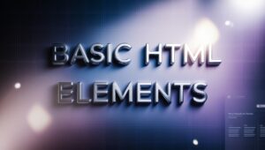 basic html elements to structure your html